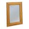 Hello Honey® 26" Natural Rectangle Wall Mirror with Rattan Detail